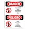 Signmission OSHA Sign, 10" Height, Hazardous Authorized Personnel Bilingual Spanish, DS-D-VS-1306 OS-DS-D-710-VS-1306 - alternate 1